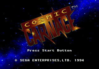 Заставка игры Cosmic Carnage